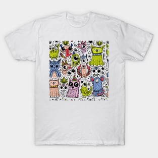 Cute hand drawn characters T-Shirt